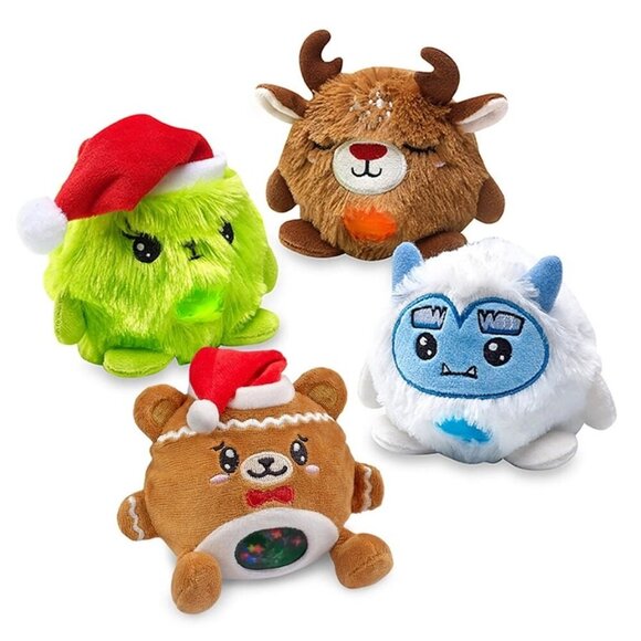 2 for $25 - NEW Magic‎ Fortune Friends Squishy Christmas Fidget Plushie - Yeti - Picture 2 of 6